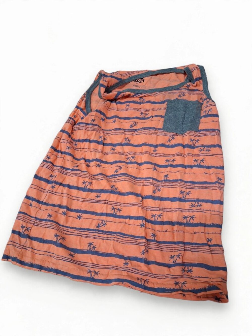 Place Sport Orange Striped Tank Top Size 5T